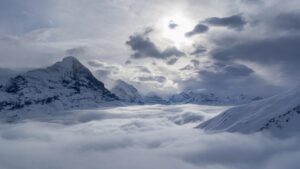 grindelwald, eiger, switzerland, mountains, alps, bernese oberland, nature, winter, clouds, heaven, backlighting, fog, sea of fog, cloud formation, landscape, covered sky, cloudscape, sea of clouds, switzerland, switzerland, winter, winter, clouds, clouds, clouds, clouds, clouds, heaven, heaven, heaven, heaven, fog